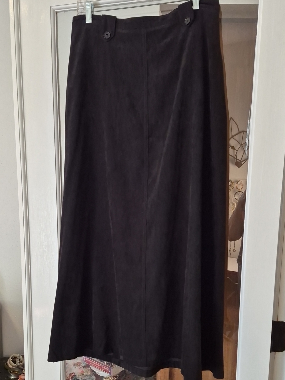 COLDWATER CREEK Y2K Long Skirt Black 16
